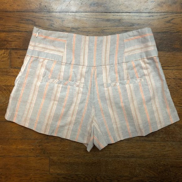 Free People Stripe High Waist Pleated Austin Short - Picture 9 of 12